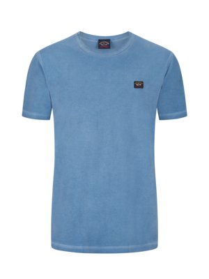 T-Shirt-aus-Bio-Baumwolle-in-Washed-Optik