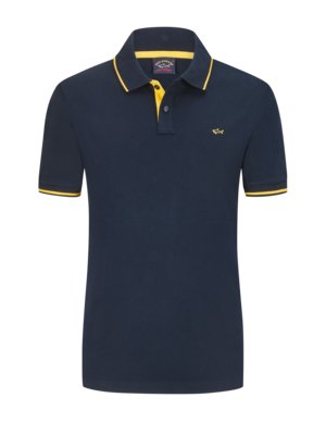 Poloshirt-in-Piqué-Qualität-mit-Kontrast-Details-