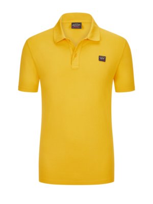 Poloshirt-aus-Baumwolle-mit-Logo-Patch