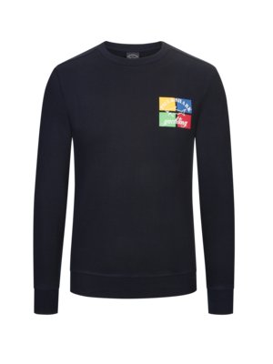 Sweatshirt mit farbenfrohem Front- und Back-Print