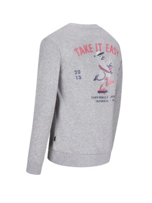 Sweatshirt-aus-Baumwolle-mit-Tauben-Print-auf-der-Rückseite