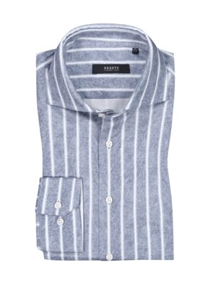 Luxury-Line,-Jerseyhemd-aus-Baumwolle-mit-Streifenmuster