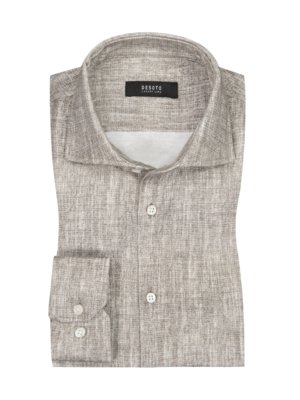 Luxury Line, Jerseyhemd aus Baumwolle in melierter Optik