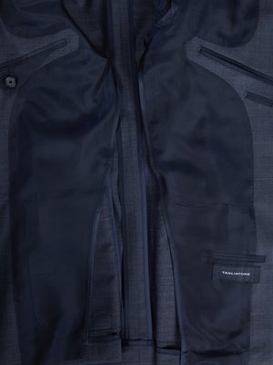 Teilgefütterter-Anzug-aus-Schurwolle-mit-Glencheck-Muster