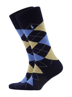 3-er-Pack-Socken-mit-Argyle-Muster-