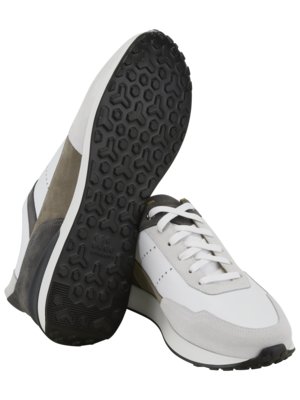 Sneaker-in-Runner-Form-mit-Veloursleder--und-Kontrast-Details