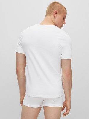 3er-Pack-Unifarbenes-Unterhemd-mit-V-Ausschnitt,-Regular-Fit