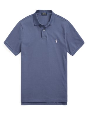 Poloshirt aus Baumwolle mit Logo-Stickerei, Custom Slim Fit