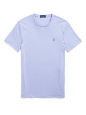 Softes T-Shirt mit kleiner Logo-Stickerei, Custom Slim Fit