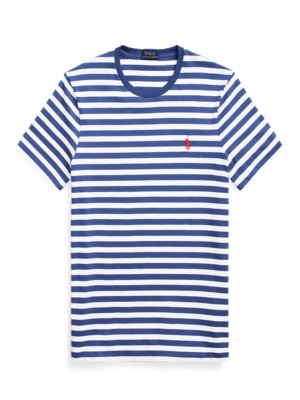 T-Shirt-aus-Baumwolle-im-Streifenmuster