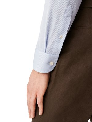 Hemd mit filigranem Muster, Slim Fit