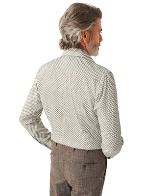 Hemd mit filigranem Muster, Slim Fit