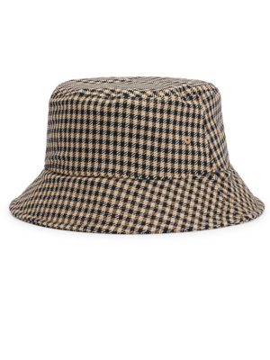 Bucket-Hat-mit-Stretchanteil-und-Pepita-Muster