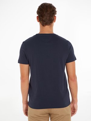 T-Shirt-mit-Logo-Print,-Slim-Fit