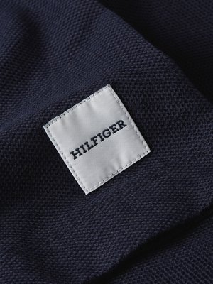 T-Shirt-in-Piqué-Qualität-mit-Kontraststreifen,-Slim-Fit-
