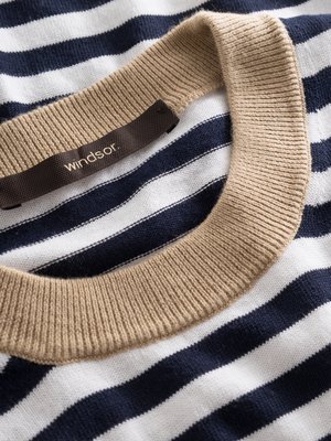 T-Shirt aus Baumwolle in feiner Strick-Qualität