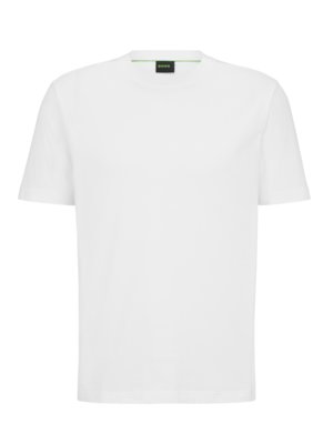 Unifarbenes T-Shirt mit Rundhalsausschnitt