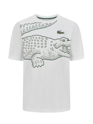 Oversize T-Shirt mit großem Vintage Krokodil-Print