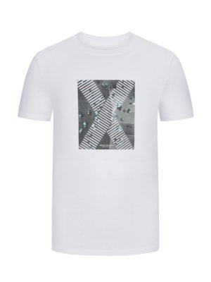 T-Shirt-aus-Baumwolle-mit-Print-auf-der-Vorderseite