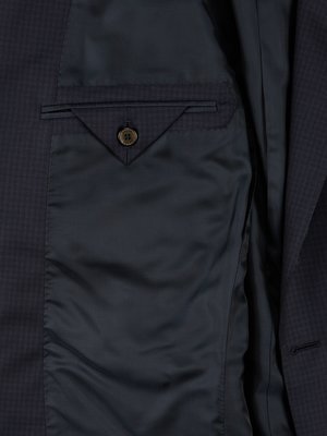 Anzug aus Wolle mit filigranem Karomuster 