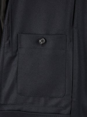 Overshirt aus Wolle mit Sakko-Elementen 