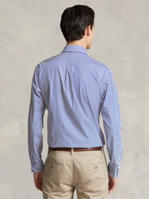 Hemd-mit-Streifenmuster-und-Stretchanteil,-Custom-Fit