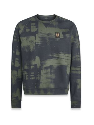 Sweatshirt in Camouflage-Optik