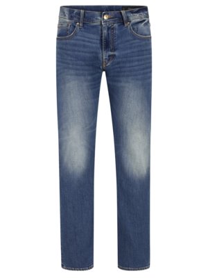 Jeans mit Stretchanteil im Washed-Look, Slim Fit