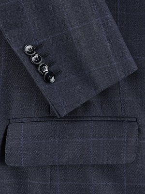 Anzug aus Schurwolle mit Fensterkaro-Muster
