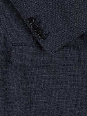 Anzug aus Wolle mit Stretchanteil und Karomuster