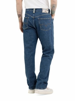 Raw Jeans 9 Zero 1 im Vintage-Look, Straight Fit