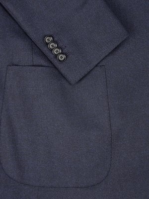 Teilgefütterter Anzug mit Stretchanteil und feinem Muster