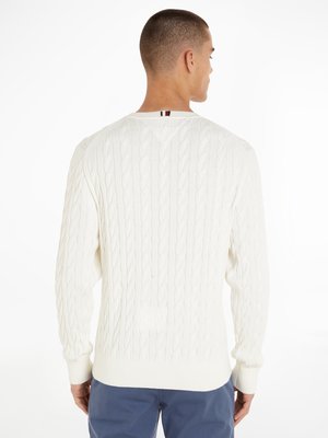 Pullover-aus-Baumwolle-mit-Zopfmuster