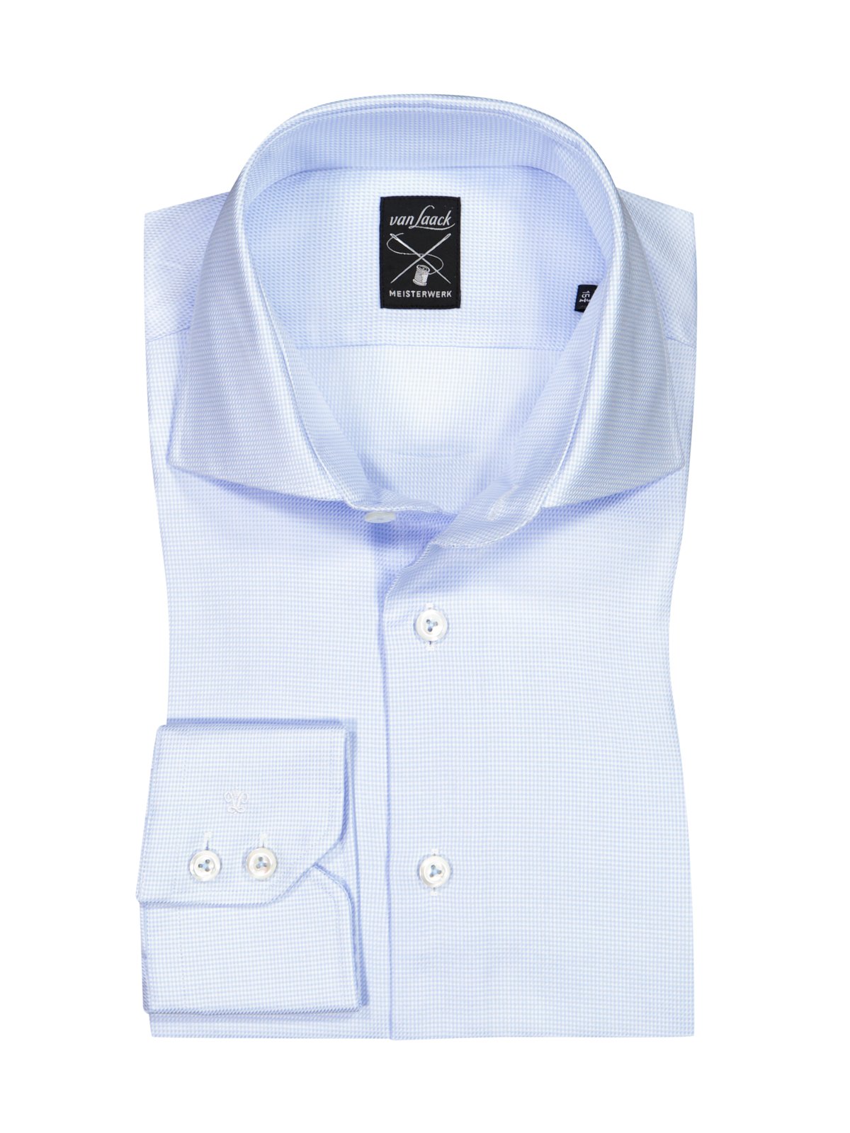 Van Laack Hemd aus Baumwolle mit filigranem Muster, Tailored Fit
