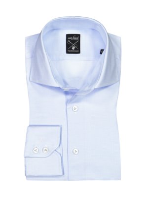 Hemd aus Baumwolle mit filigranem Muster, Tailored Fit