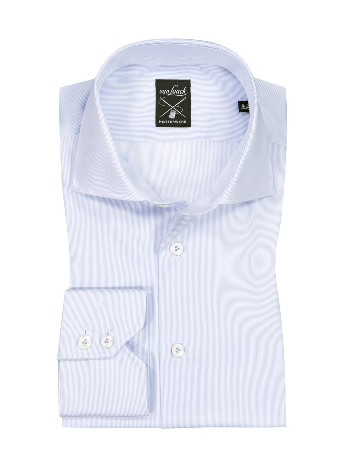 Van Laack Hemd aus Baumwolle mit feinem Streifenmuster, Tailored Fit