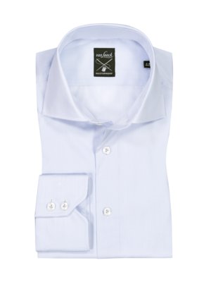 Hemd aus Baumwolle mit feinem Streifenmuster, Tailored Fit