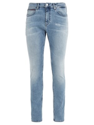 Jeans-Scanton-in-Used-Optik-mit-Stretchanteil,-Slim-Fit,-