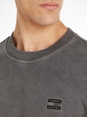 Sweatshirt in Washed-Optik