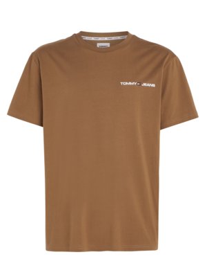 T-Shirt-in-Jersey-Qualität-mit-Logo-Stickerei
