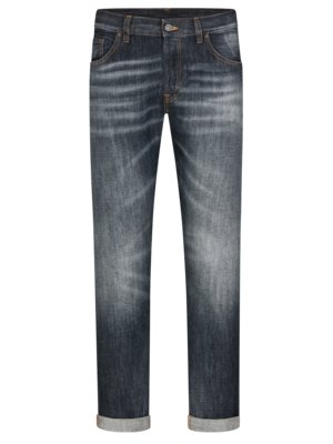 Jeans Icon aus Baumwolle im Washed-Look, Regular Fit