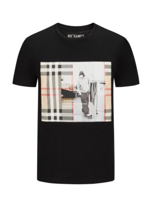 T-Shirt mit Skater-Print