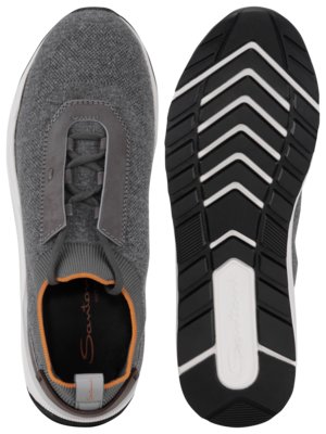 Sneaker-in-Runner-Form-in-Strickgewebe-mit-Nubuk-Details