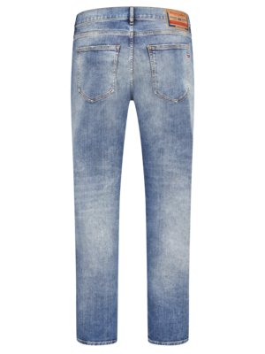 Jeans-D-Strukt-im-Used-Look,-Slim-Fit-