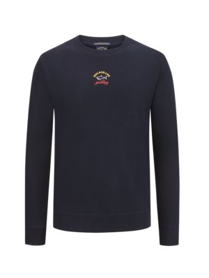 Sweatshirt-aus-Baumwolle-mit-Logo-Print