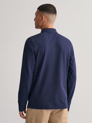 Langarm Poloshirt in Piqué-Qualität, Regular Fit