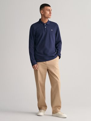 Langarm Poloshirt in Piqué-Qualität, Regular Fit