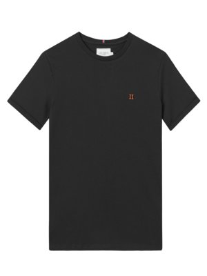 Unifarbenes T-Shirt Nørregaard mit kleiner Stickerei