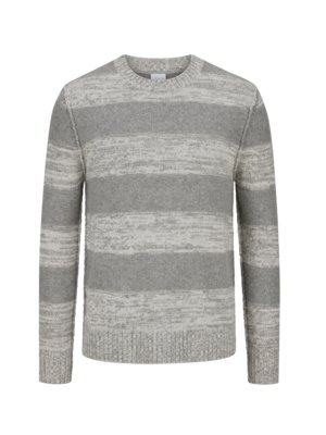 Pullover mit Streifenmuster aus Wolle