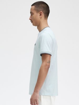 T-Shirt aus Baumwolle mit Kontraststreifen